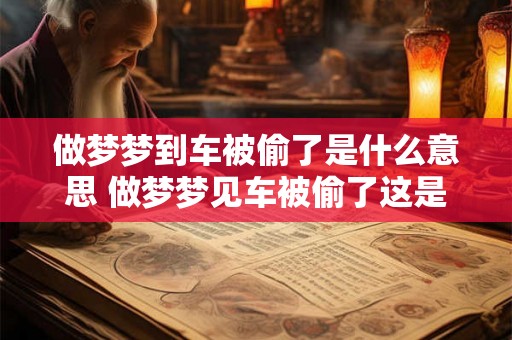 做梦梦到车被偷了是什么意思 做梦梦见车被偷了这是什么预兆呢 做梦梦到车被偷了是什么意思 做梦梦见车被偷了这是什么预兆呢