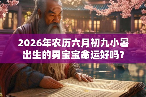 2026年农历六月初九小暑出生的男宝宝命运好吗? 2026年农历六月初九小暑出生的男宝宝命运好吗?
