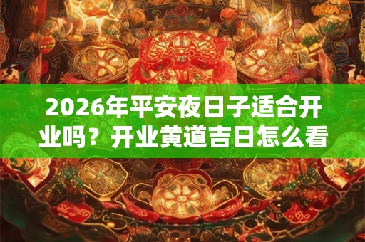 2026年平安夜日子适合开业吗？开业黄道吉日怎么看？
