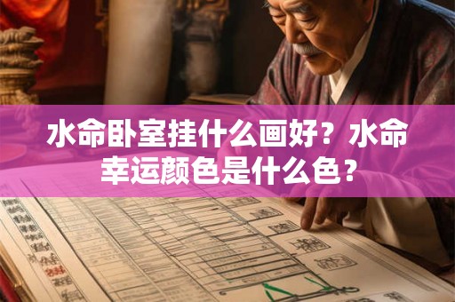 水命卧室挂什么画好？水命幸运颜色是什么色？