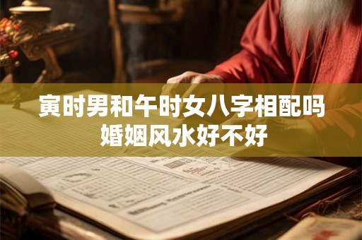 寅时男和午时女八字相配吗 婚姻风水好不好
