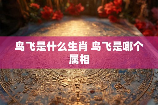 鸟飞是什么生肖 鸟飞是哪个属相