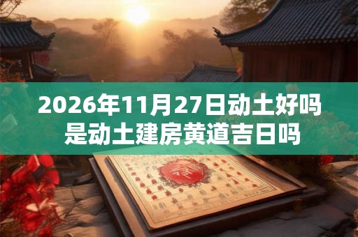 2026年11月27日动土好吗 是动土建房黄道吉日吗