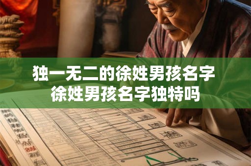 独一无二的徐姓男孩名字 徐姓男孩名字独特吗 独一无二的徐姓男孩名字 徐姓男孩名字独特吗