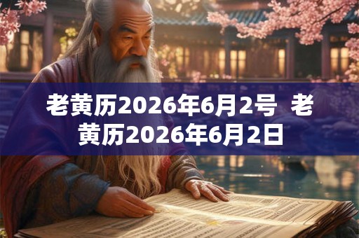 老黄历2026年6月2号  老黄历2026年6月2日