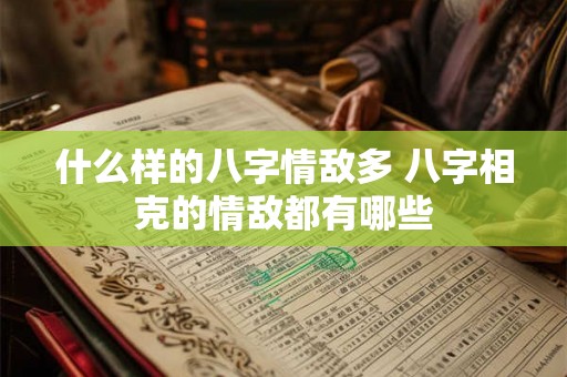 什么样的八字情敌多 八字相克的情敌都有哪些 什么样的八字情敌多 八字相克的情敌都有哪些