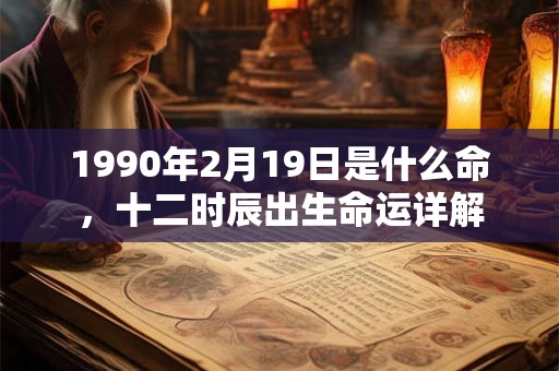 1990年2月19日是什么命，十二时辰出生命运详解