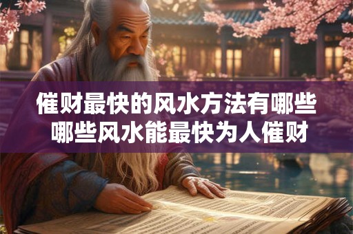 催财最快的风水方法有哪些 哪些风水能最快为人催财