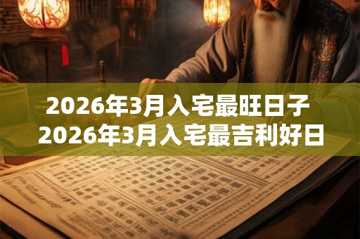 2026年3月入宅最旺日子 2026年3月入宅最吉利好日子 2026年3月入宅最旺日子 2026年3月入宅最吉利好日子