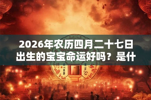 2026年农历四月二十七日出生的宝宝命运好吗?是什么星座? 2026年农历四月二十七日出生的宝宝命运好吗?是什么星座?