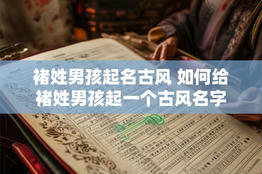 褚姓男孩起名古风 如何给褚姓男孩起一个古风名字