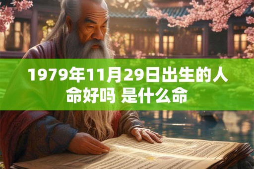 1979年11月29日出生的人命好吗 是什么命