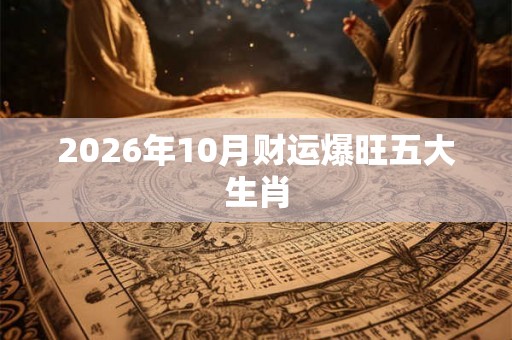 2026年10月财运爆旺五大生肖