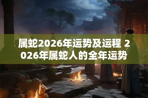 属蛇2026年运势及运程 2026年属蛇人的全年运势