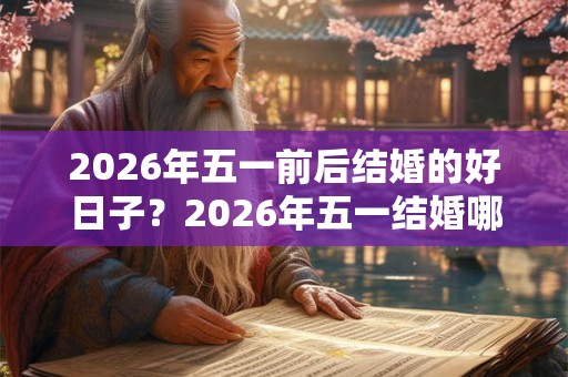 2026年五一前后结婚的好日子?2026年五一结婚哪天最好? 2026年五一前后结婚的好日子?2026年五一结婚哪天最好?