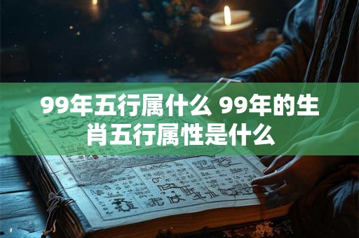 99年五行属什么 99年的生肖五行属性是什么
