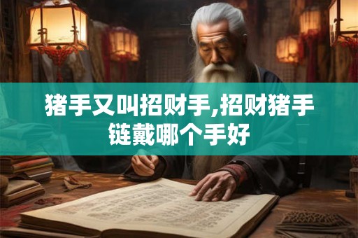 猪手又叫招财手,招财猪手链戴哪个手好