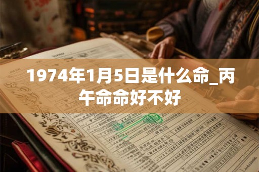 1974年1月5日是什么命_丙午命命好不好