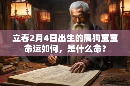 立春2月4日出生的属狗宝宝命运如何,是什么命? 立春2月4日出生的属狗宝宝命运如何,是什么命?