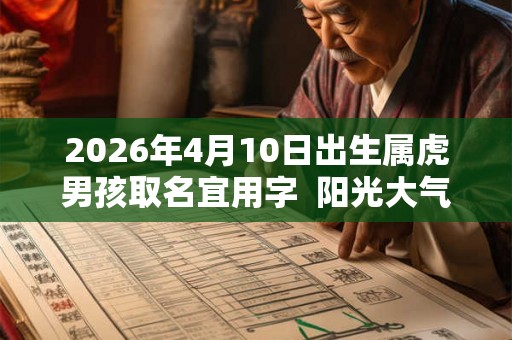 2026年4月10日出生属虎男孩取名宜用字  阳光大气的男孩名字