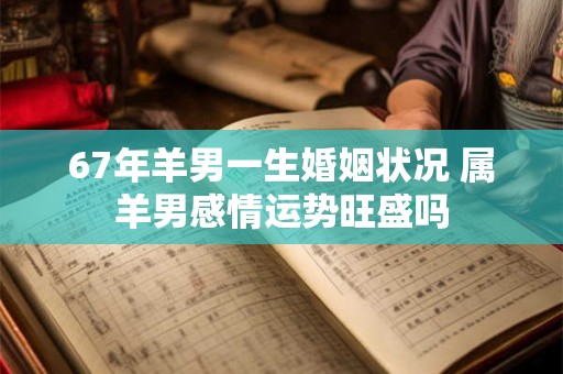 67年羊男一生婚姻状况 属羊男感情运势旺盛吗