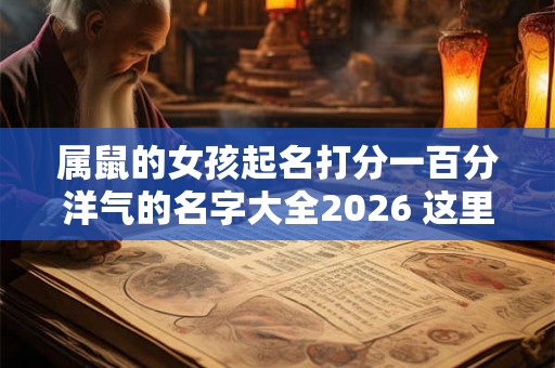 属鼠的女孩起名打分一百分洋气的名字大全2026 这里都有