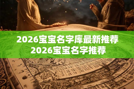2026宝宝名字库最新推荐 2026宝宝名字推荐 2026宝宝名字库最新推荐 2026宝宝名字推荐