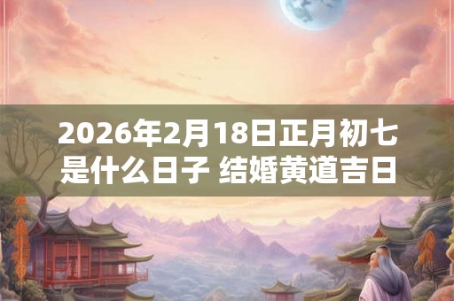 2026年2月18日正月初七是什么日子 结婚黄道吉日