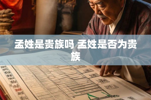 孟姓是贵族吗 孟姓是否为贵族