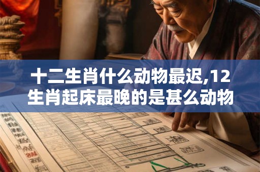 十二生肖什么动物最迟,12生肖起床最晚的是甚么动物