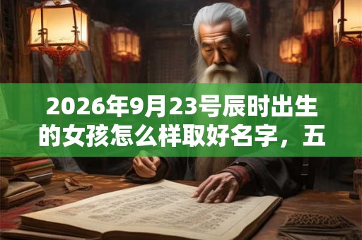 2026年9月23号辰时出生的女孩怎么样取好名字,五行属什么 2026年9月23号辰时出生的女孩怎么样取好名字,五行属什么
