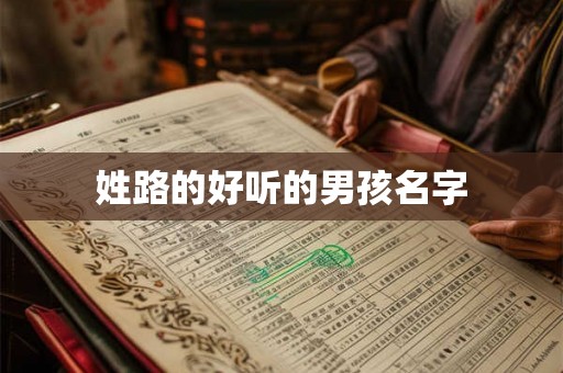 姓路的好听的男孩名字 姓路的好听的男孩名字