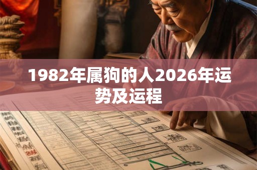 1982年属狗的人2026年运势及运程