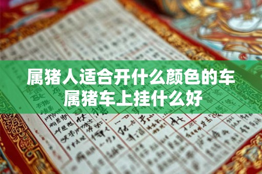 属猪人适合开什么颜色的车 属猪车上挂什么好 属猪人适合开什么颜色的车 属猪车上挂什么好