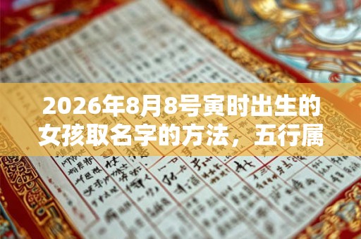 2026年8月8号寅时出生的女孩取名字的方法，五行属什么