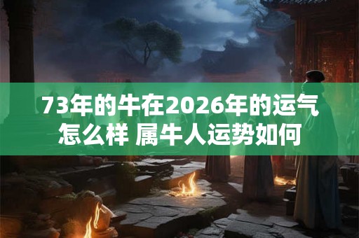 73年的牛在2026年的运气怎么样 属牛人运势如何