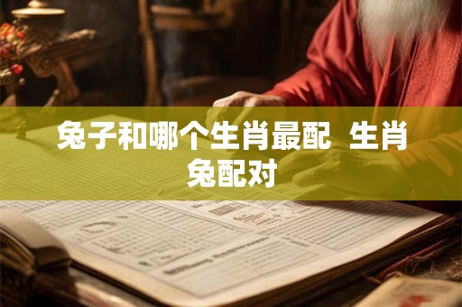兔子和哪个生肖最配  生肖兔配对