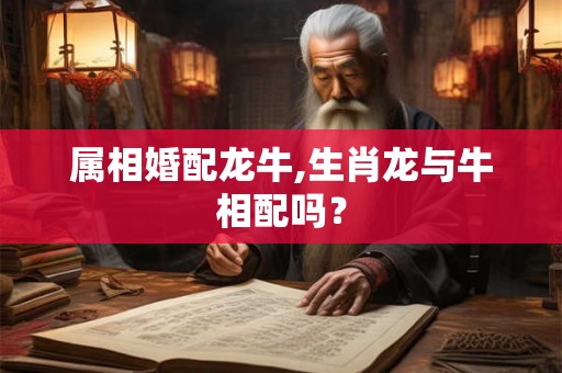属相婚配龙牛,生肖龙与牛相配吗？