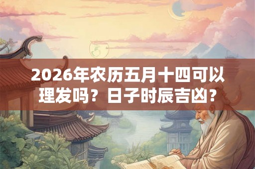 2026年农历五月十四可以理发吗？日子时辰吉凶？