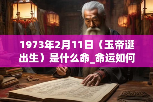 1973年2月11日（玉帝诞出生）是什么命_命运如何
