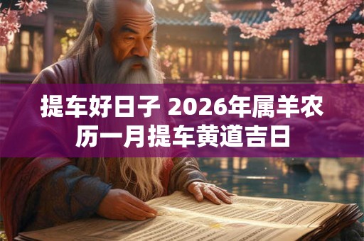 提车好日子 2026年属羊农历一月提车黄道吉日