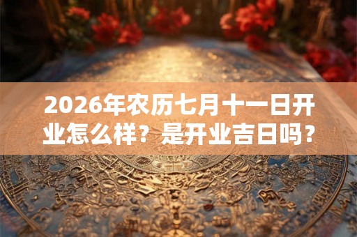 2026年农历七月十一日开业怎么样？是开业吉日吗？