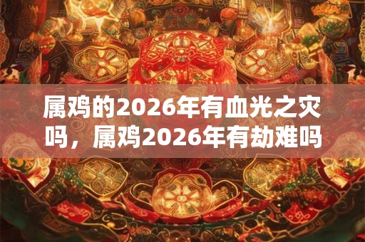 属鸡的2026年有血光之灾吗，属鸡2026年有劫难吗