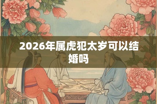 2026年属虎犯太岁可以结婚吗