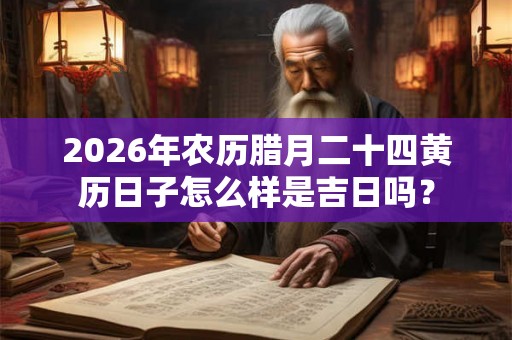 2026年农历腊月二十四黄历日子怎么样是吉日吗？