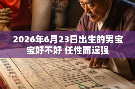 2026年6月23日出生的男宝宝好不好 任性而逞强