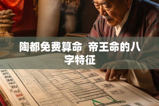 陶都免费算命 帝王命的八字特征 陶都免费算命 帝王命的八字特征