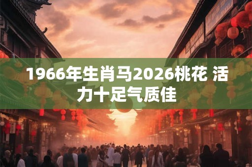 1966年生肖马2026桃花 活力十足气质佳