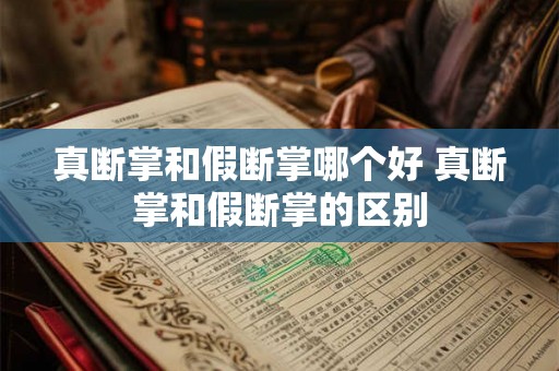 真断掌和假断掌哪个好 真断掌和假断掌的区别 真断掌和假断掌哪个好 真断掌和假断掌的区别