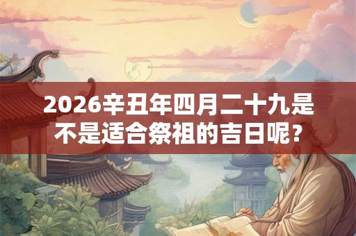 2026辛丑年四月二十九是不是适合祭祖的吉日呢? 2026辛丑年四月二十九是不是适合祭祖的吉日呢?